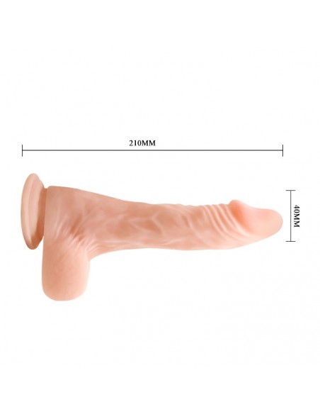 BAILE - COCK 9,3'', Bendable Suction base  - Dilda realistyczne - 5