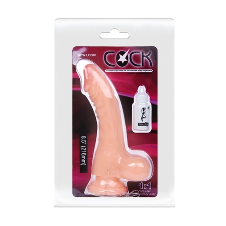 Dildo wibracyjne Cock 8,5 cala z przyssawką - 21,6 cm - 8