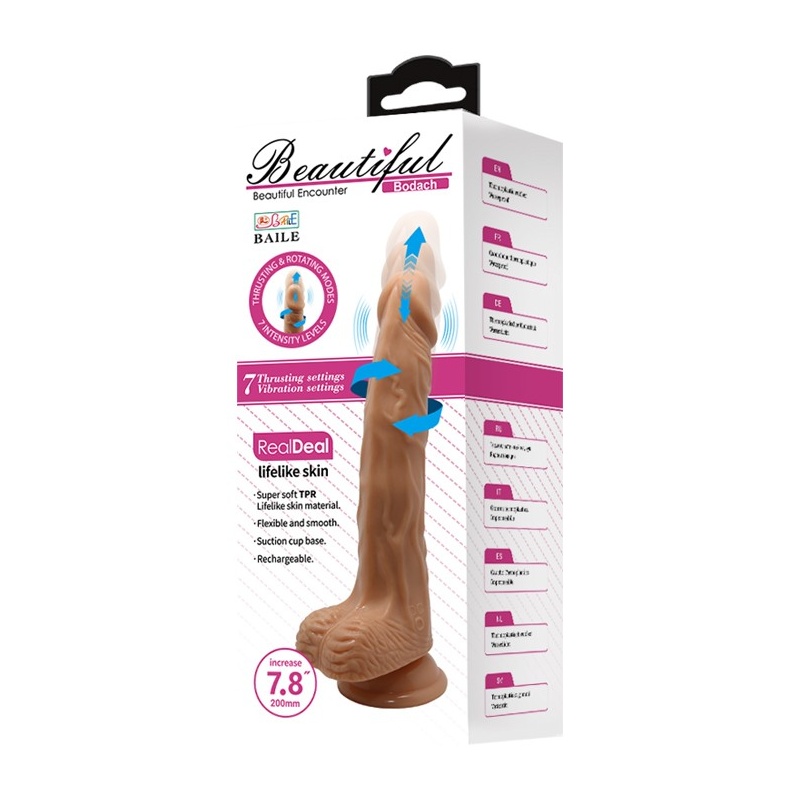 Wibrator Bodach 20 cm z funkcjami wibracji, wbijania i obrotu - 13