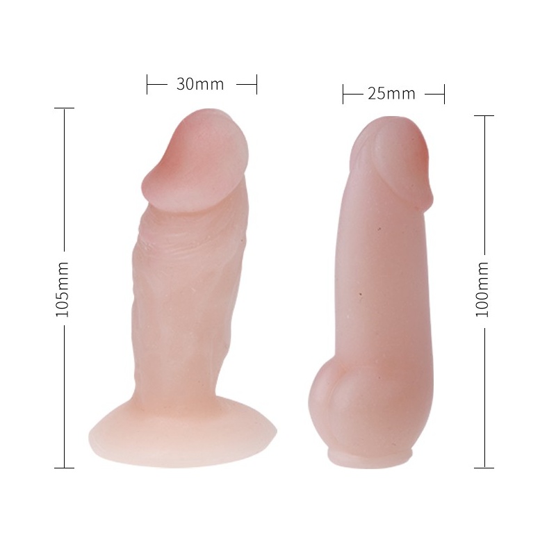 Uprząż JESSICA z dwoma dildo TPR i próżniowym mocowaniem - 6