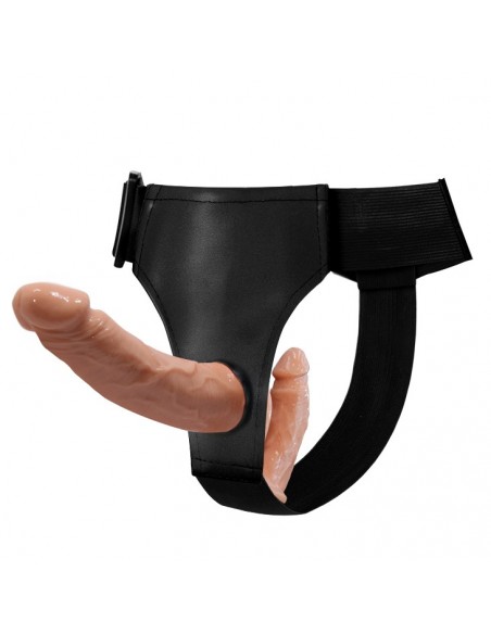 BAILE- DOUBLE DILDOS Strap On - Strap-ony, dilda na pasku bez wibracji - 1