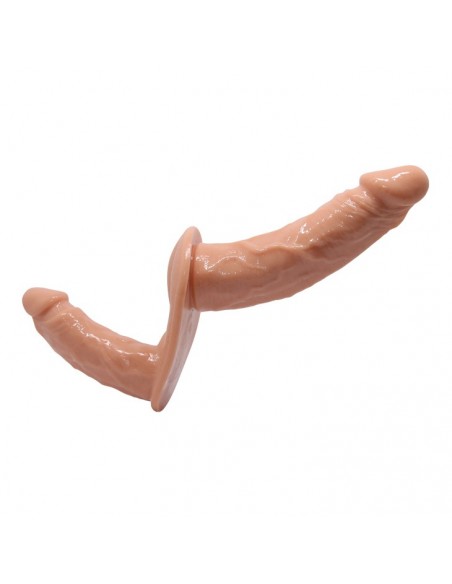BAILE- DOUBLE DILDOS Strap On - Strap-ony, dilda na pasku bez wibracji - 3