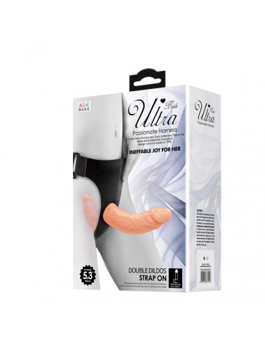 BAILE- DOUBLE DILDOS Strap On - Strap-ony, dilda na pasku bez wibracji - 7