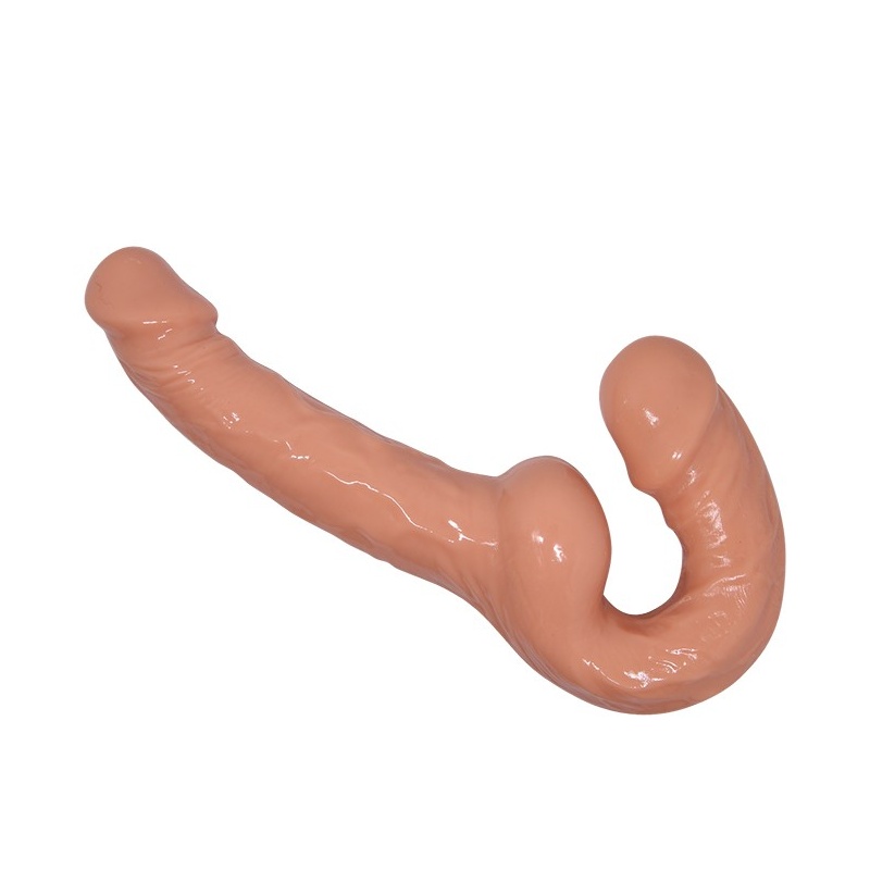 Dildo dwustronne BW-022080 z elastycznym korpusem TPR - 1