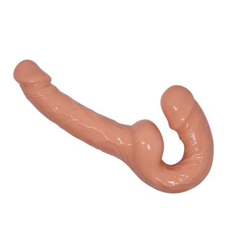 Dildo dwustronne BW-022080 z elastycznym korpusem TPR - 1