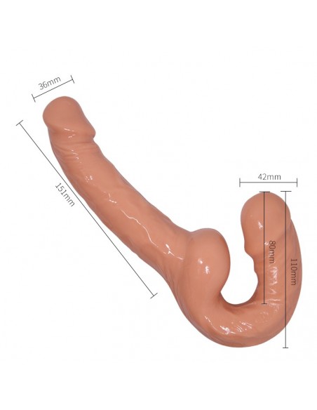 BAILE- STRAPLESS Strap On - Strap-ony, dilda na pasku bez wibracji - 6