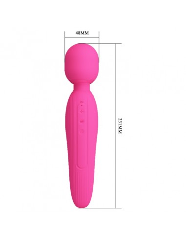 Pretty Love - Curtis, 7 Vibration Functions 5 Levels Of Speed Control  - Wibratory Magic Wand - 8