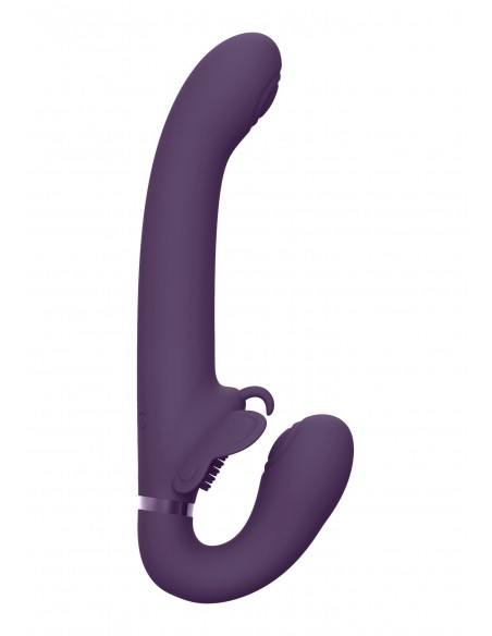 Satu - Purple - Strap-ony, dilda na pasku z wibracją - 2