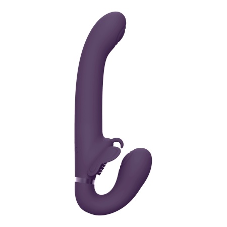 Strap-on bez uprzęży Satu Purple - 3 silniki F1, 10 funkcji, długość wprowadzana 13 cm, szerokość 8,7 cm - 2