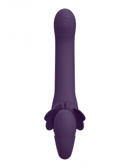 Satu - Purple - Strap-ony, dilda na pasku z wibracją - 3