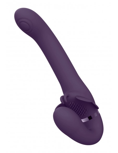 Satu - Purple - Strap-ony, dilda na pasku z wibracją - 6