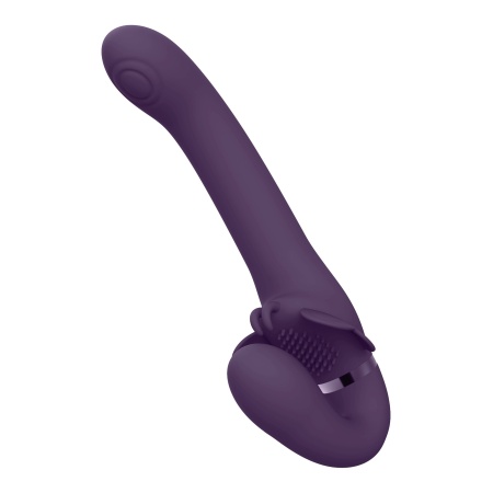 Strap-on bez uprzęży Satu Purple - 3 silniki F1, 10 funkcji, długość wprowadzana 13 cm, szerokość 8,7 cm - 6