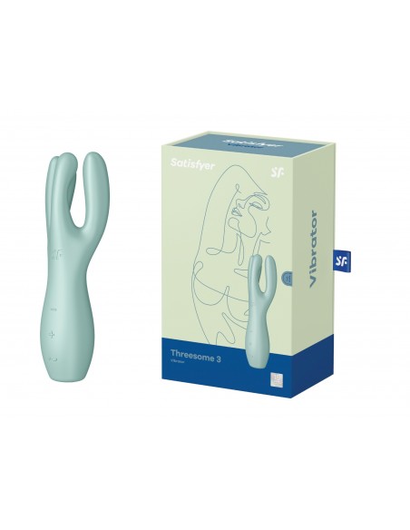 Stymulator-Threesome 3 (Mint) - WIBRATORY DLA PAR - 3