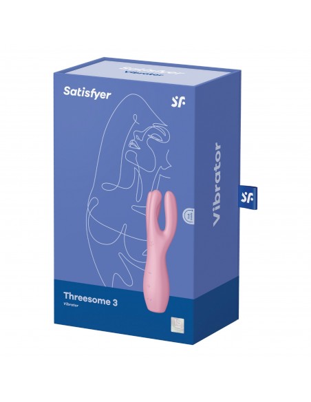 Stymulator-Threesome 3 (Pink) - WIBRATORY DLA PAR - 2