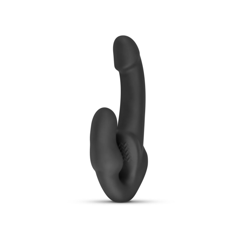 Morgan - samonośne dildo do strapona, dwustronne, 22 cm - 5