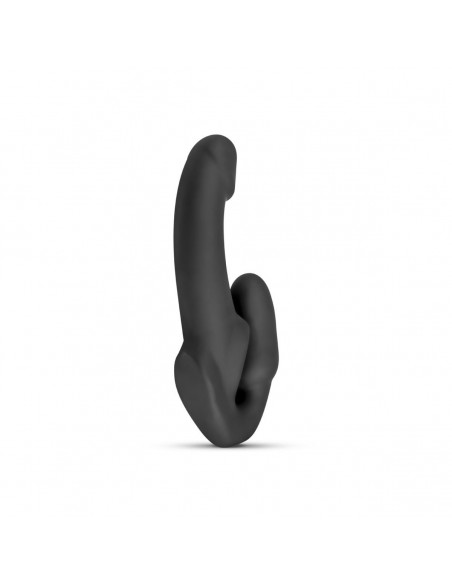 No-Parts - Morgan Strapless Strap-On Dildo - 22 cm - Black - Strap-ony, dilda na pasku bez wibracji - 7