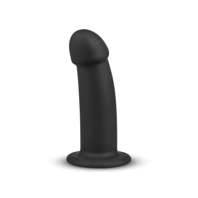 Charlie Dildo 14,5 cm - silikonowy dildo z przyssawką i giętkim rdzeniem do stymulacji analnej i pochwowej - 1 2