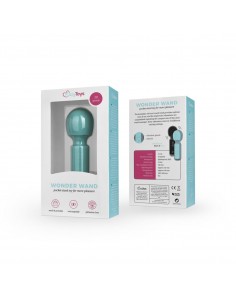 Mini Vibe Wand Vibrator - Aqua - Wibratory Magic Wand - 1 2
