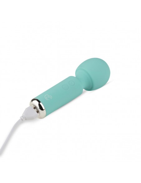 Mini Vibe Wand Vibrator - Aqua - Wibratory Magic Wand - 5