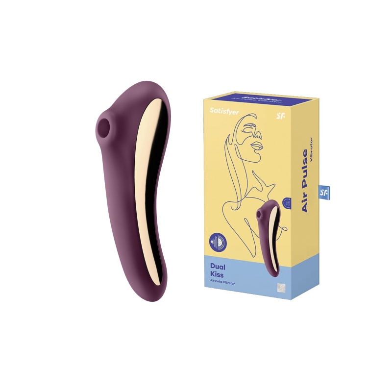 Dual Kiss - wibrator 2 w 1 z technologią Air-Pulse: stymulacja punktu G i łechtaczki - 1