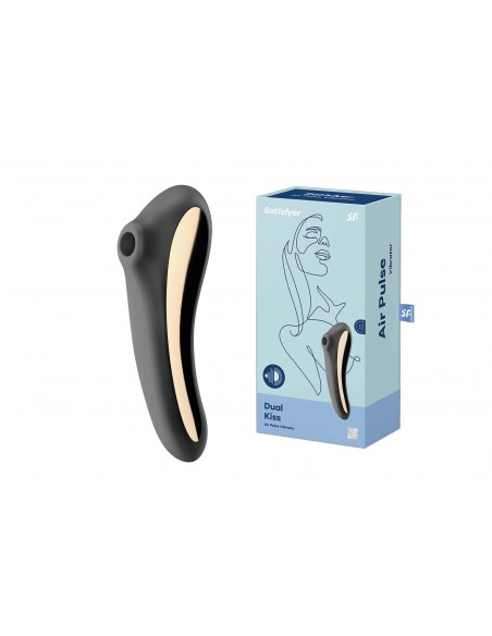 Stymulator-Dual Kiss (Black) - Wibratory Bezdotykowe - 1