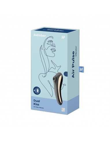 Stymulator-Dual Kiss (Black) - Wibratory Bezdotykowe - 3