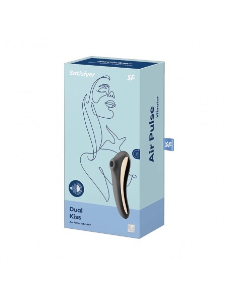 Stymulator-Dual Kiss (Black) - Wibratory Bezdotykowe - 3