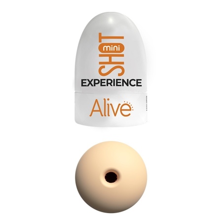 Mini Masturbator Flesh - miękki, rozciągliwy TPE z teksturowanym wnętrzem, długość 8,5 cm, średnica 5 cm - 4