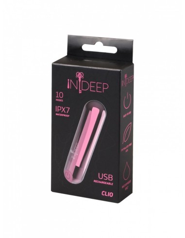 Kieszonkowy Mini Wibrator Bullet Indeep Clio Magenta - Wibratory Mini - 5