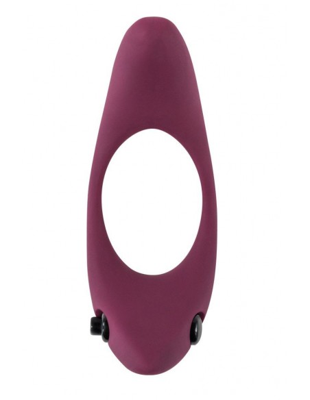 Wibrujący Pierścień Na Penisa Erection Vibroring Pure Passion Lunar Wine Red - Pierścienie erekcyjne wibrujące - 2