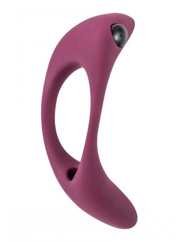 Wibrujący Pierścień Na Penisa Erection Vibroring Pure Passion Lunar Wine Red - Pierścienie erekcyjne wibrujące - 3