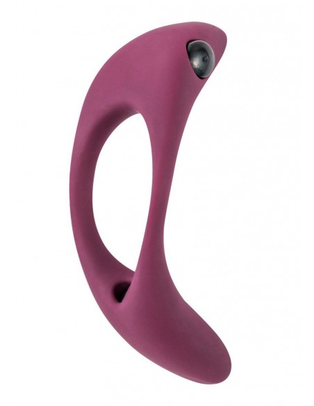 Wibrujący Pierścień Na Penisa Erection Vibroring Pure Passion Lunar Wine Red - Pierścienie erekcyjne wibrujące - 3