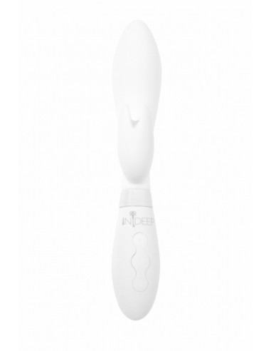 Wibrator Króliczek Rechargeable Vibrator Indeep Malena White - Wibratory Króliczki - 1