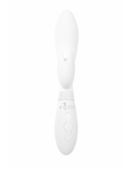 Wibrator Króliczek Rechargeable Vibrator Indeep Malena White - Wibratory Króliczki - 3