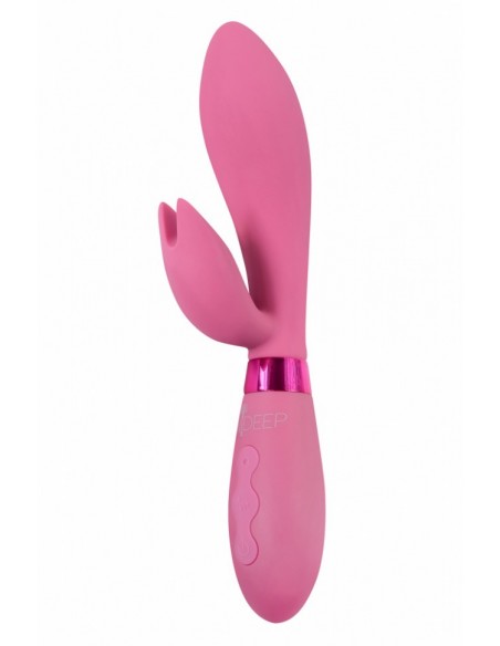 Wibrator Króliczek Rechargeable Vibrator Indeep Malena Magenta - Wibratory Króliczki - 3
