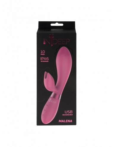 Wibrator Króliczek Rechargeable Vibrator Indeep Malena Magenta - Wibratory Króliczki - 4