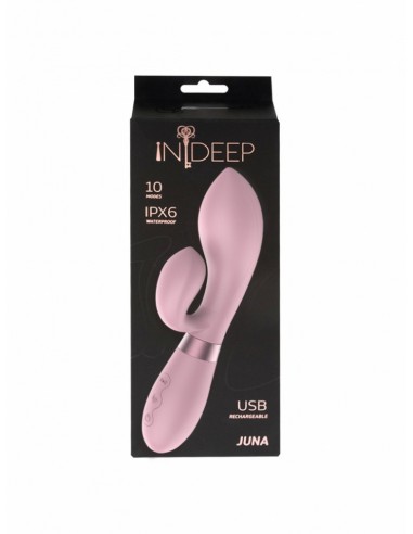 Wibrator Króliczek Rechargeable Vibrator Indeep Juna Pink - Wibratory Króliczki - 5