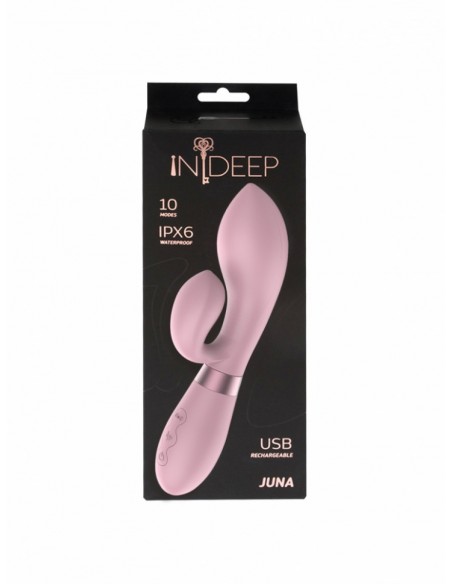 Wibrator Króliczek Rechargeable Vibrator Indeep Juna Pink - Wibratory Króliczki - 5