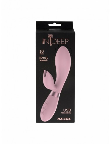 Wibrator Króliczek Rechargeable Vibrator Indeep Malena Pink - Wibratory Króliczki - 4