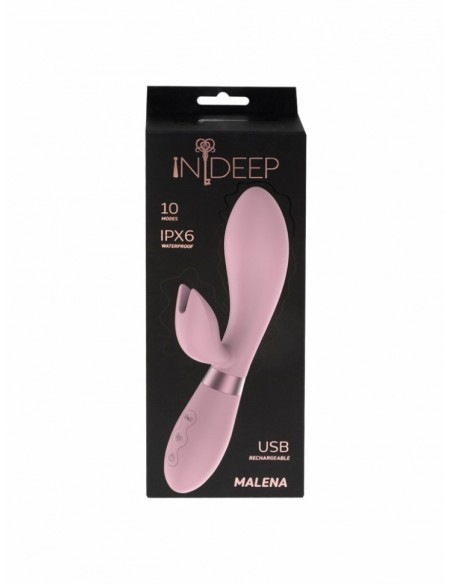 Wibrator Króliczek Rechargeable Vibrator Indeep Malena Pink - Wibratory Króliczki - 4