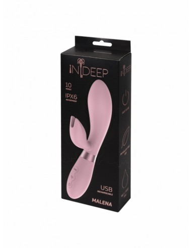 Wibrator Króliczek Rechargeable Vibrator Indeep Malena Pink - Wibratory Króliczki - 5