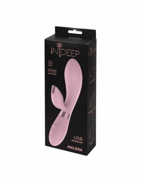 Wibrator Króliczek Rechargeable Vibrator Indeep Malena Pink - Wibratory Króliczki - 5