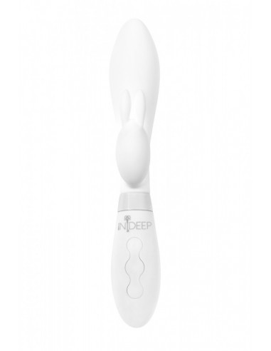 Wibrator Króliczek Rechargeable Vibrator Indeep Theona White - Wibratory Króliczki - 1