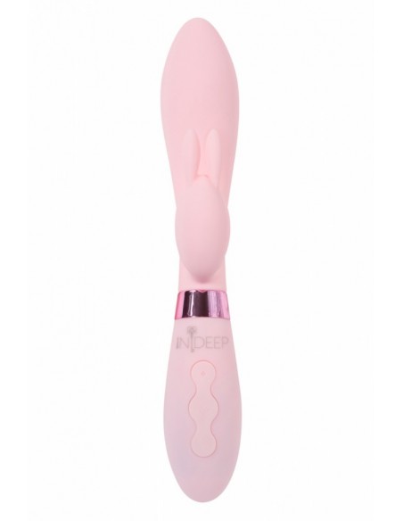 Wibrator Króliczek Rechargeable Vibrator Indeep Theona Pink - Wibratory Króliczki - 1