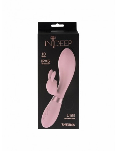Wibrator Króliczek Rechargeable Vibrator Indeep Theona Pink - Wibratory Króliczki - 4