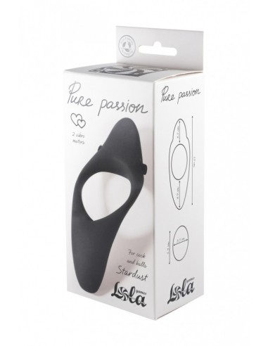 Wibrujący Pierścień Na Penisa Erection Vibroring Pure Passion Stardust Black - Pierścienie erekcyjne wibrujące - 4