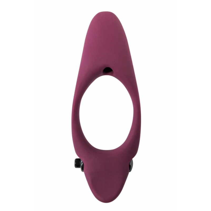 Pierścień erekcyjny Stardust Wine Red z wyjmowanym pociskiem wibracyjnym, średnica wewnętrzna 3,5 cm, długość całkowita 13 cm - 2