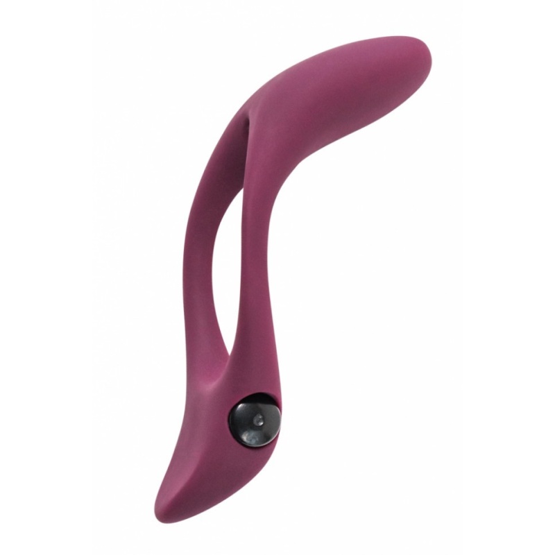 Wibrujący Pierścień Na Penisa Erection Vibroring Pure Passion Stardust Wine Red - 3