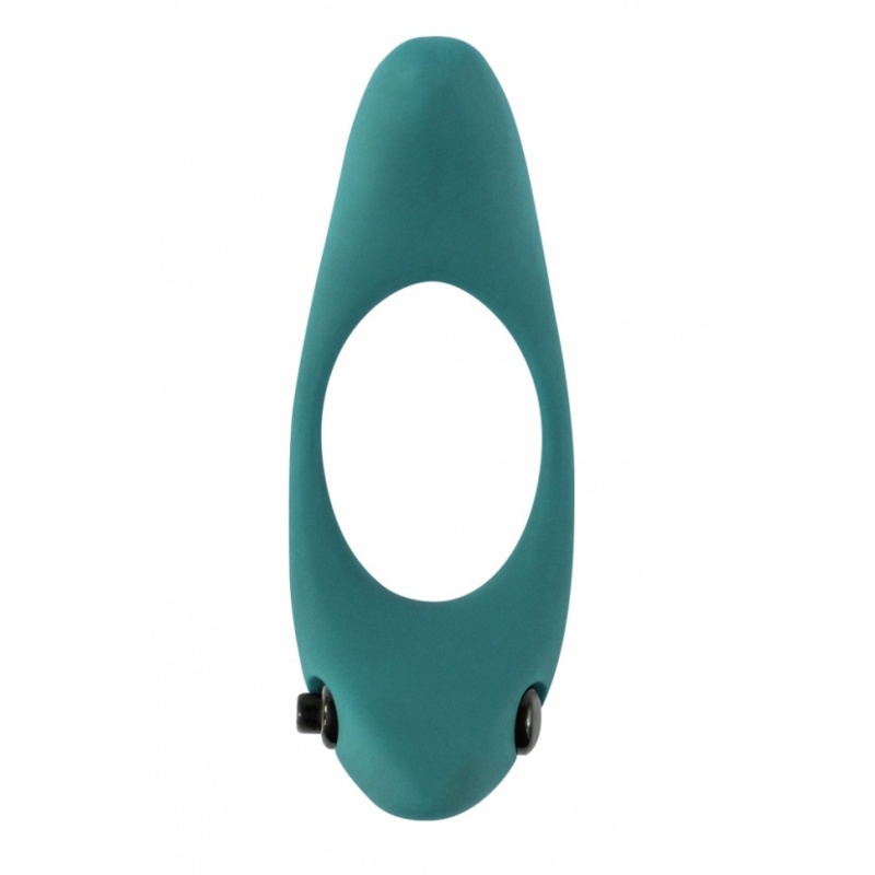 Wibrujący Pierścień Erekcyjny Lunar Green z Podwójnym Pociskiem Wibracyjnym 13 cm - 2