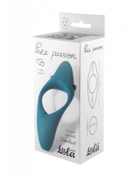 Wibrujący Pierścień Na Penisa Erection Vibroring Pure Passion Stardust Green - Pierścienie erekcyjne wibrujące - 4